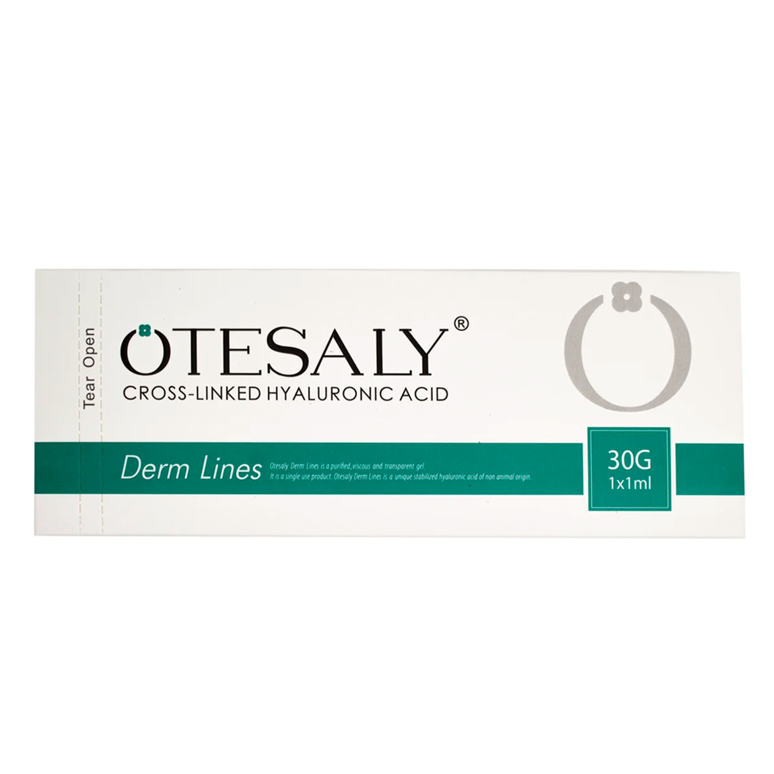 OTESALY DERM LINES 1 ml (30G), Relleno Dérmico con Ácido Hialurónico, Corrección de Líneas Finas y Arrugas, Hidratación y Rejuvenecimiento Facial Profesional