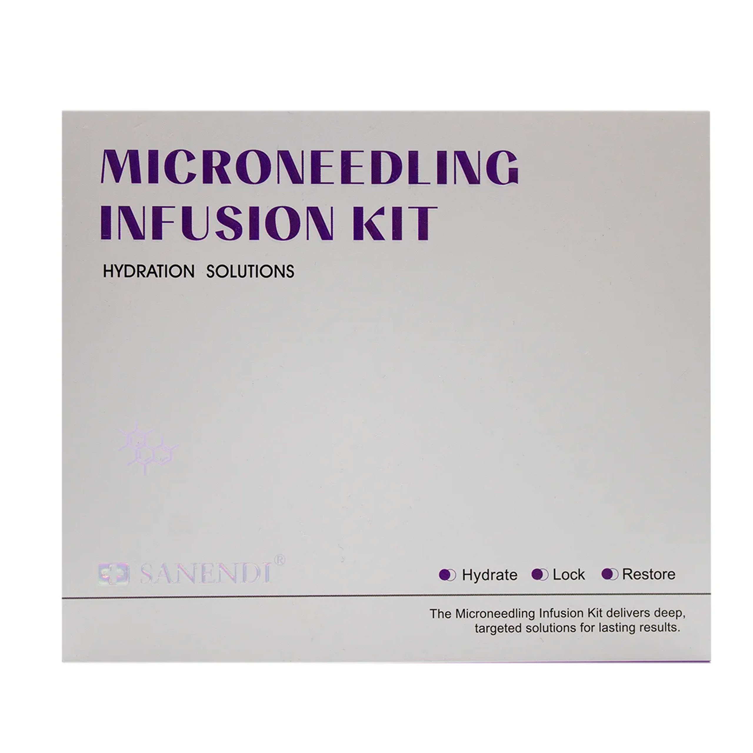 SANENDI MICRONEEDLING HYDRATION SOLUTIONS Kit, Ácido Hialurónico + Ceramidas + Glicerina, Hidratación Profunda y Reparación de Barrera Cutánea Profesional